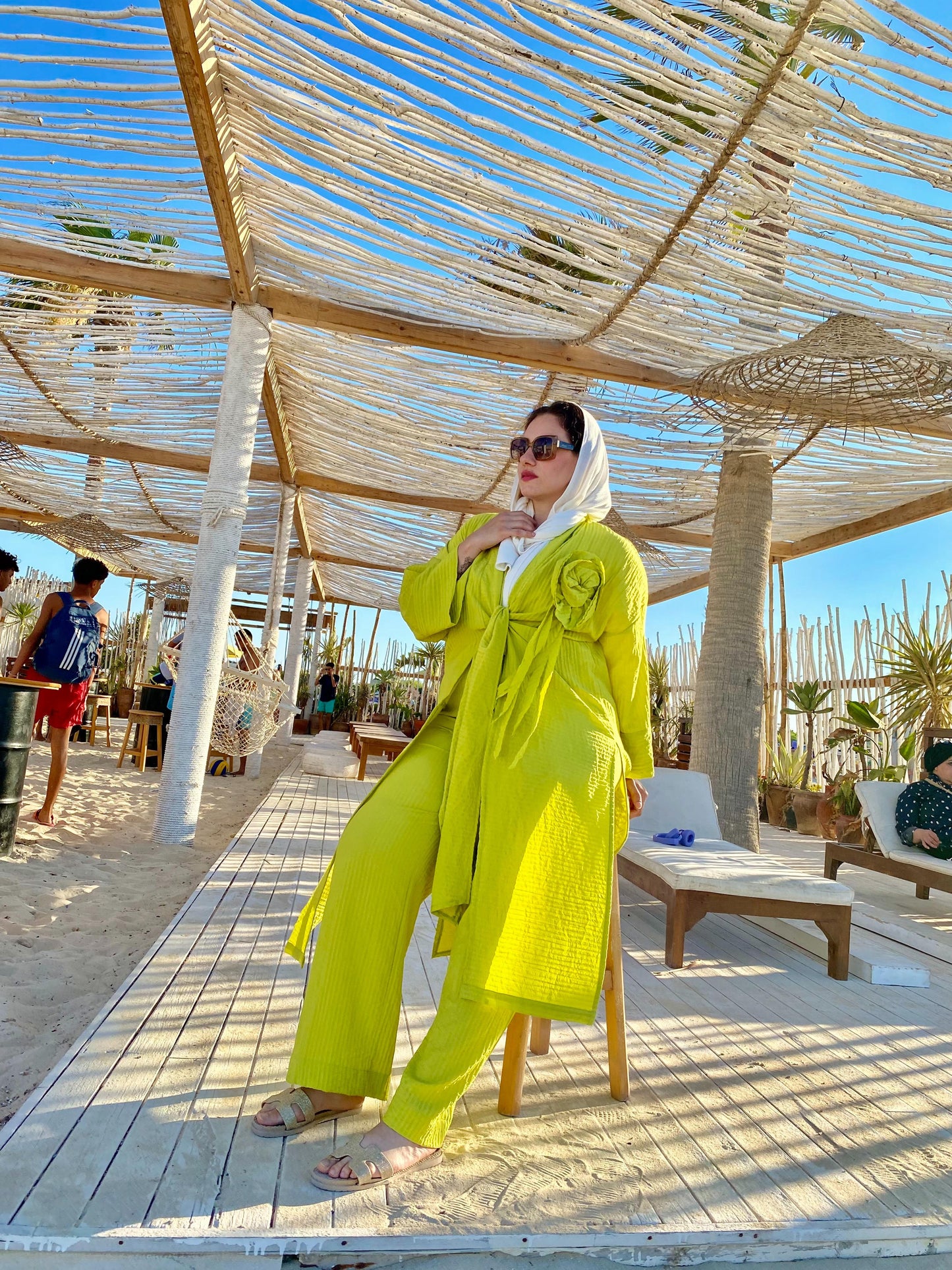 Elevate Your Style with our Lime Lemon and brown Suit!