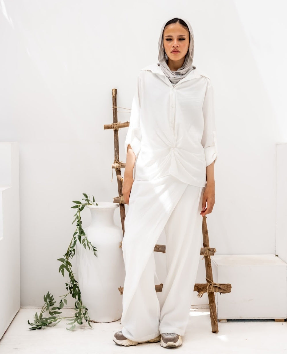 Suit Effortless Elegance(white _beige_mint)