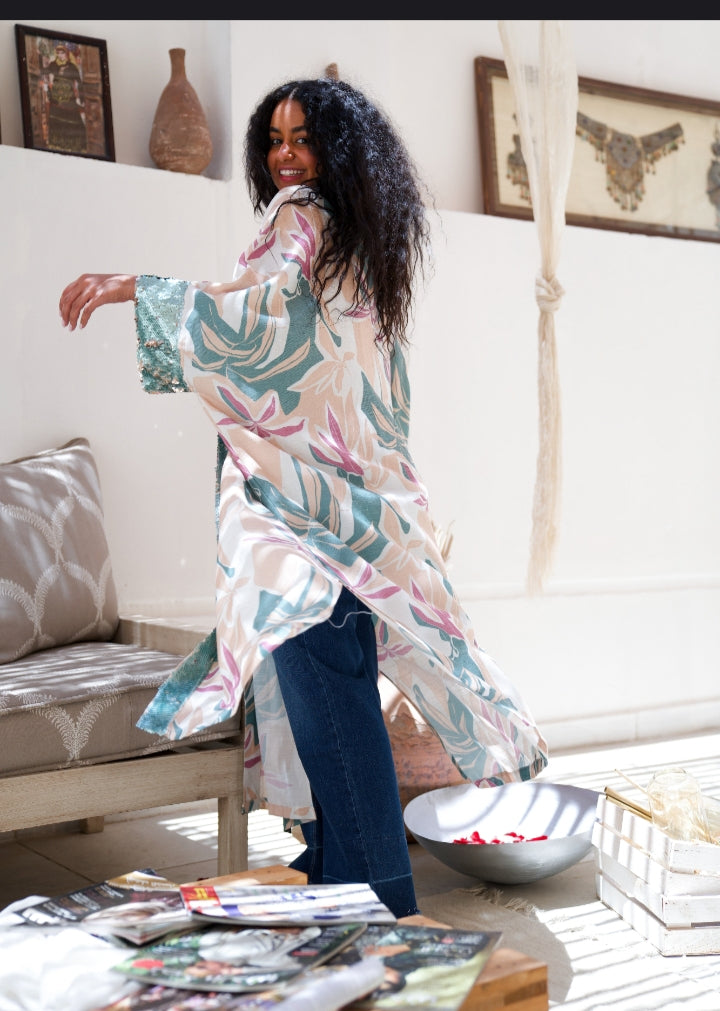 Embrace Nature's Elegance with our Tall Cardigan!