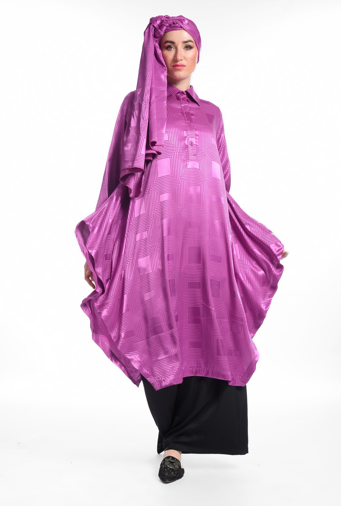 Violet texture blouse