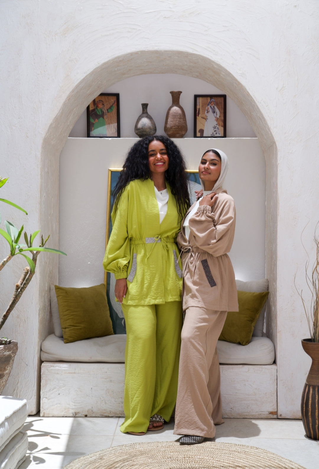 " Elevate Your Style with our Lime Lemon and Beige Suit!