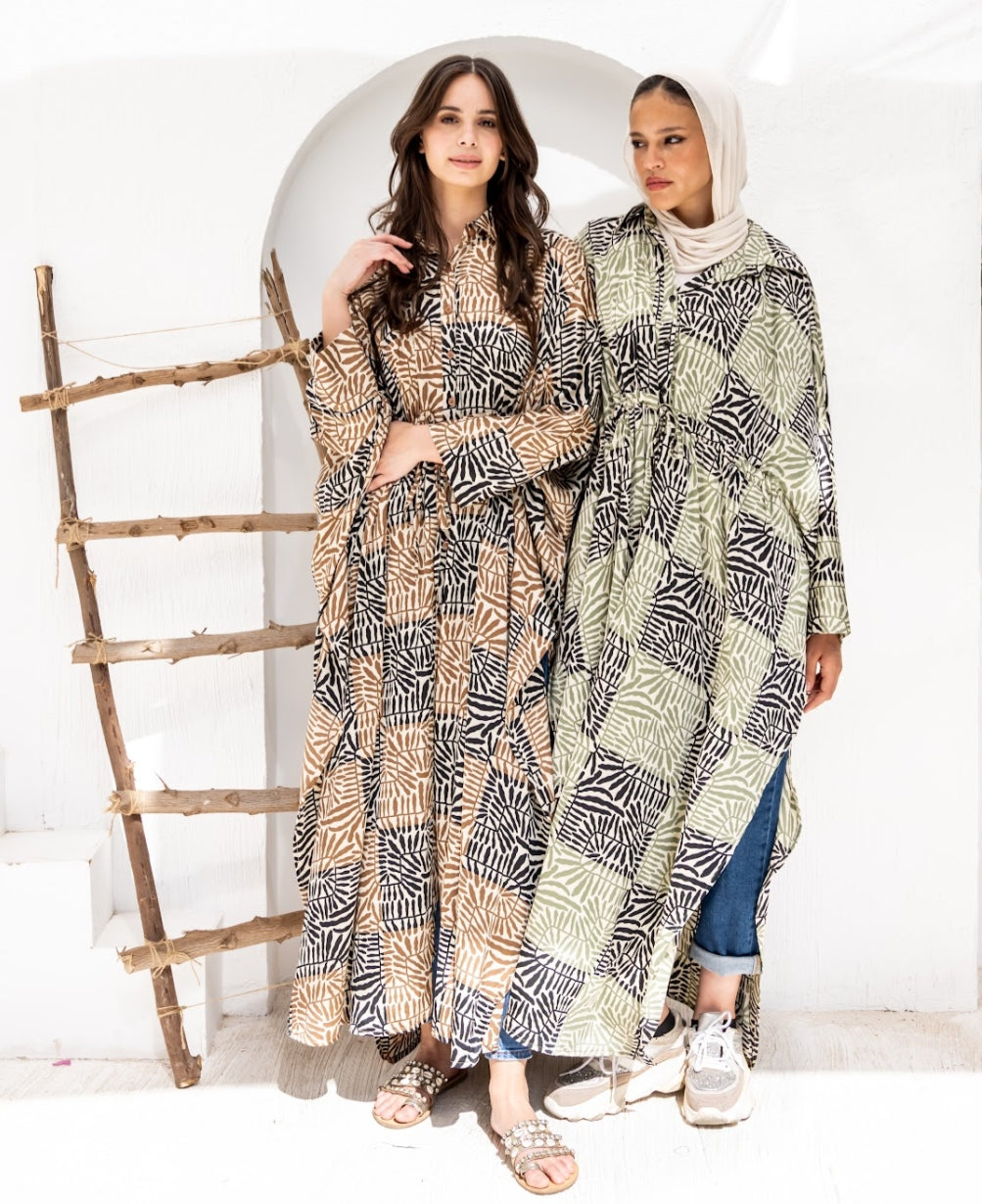 Dress Color canvass(green _brown)