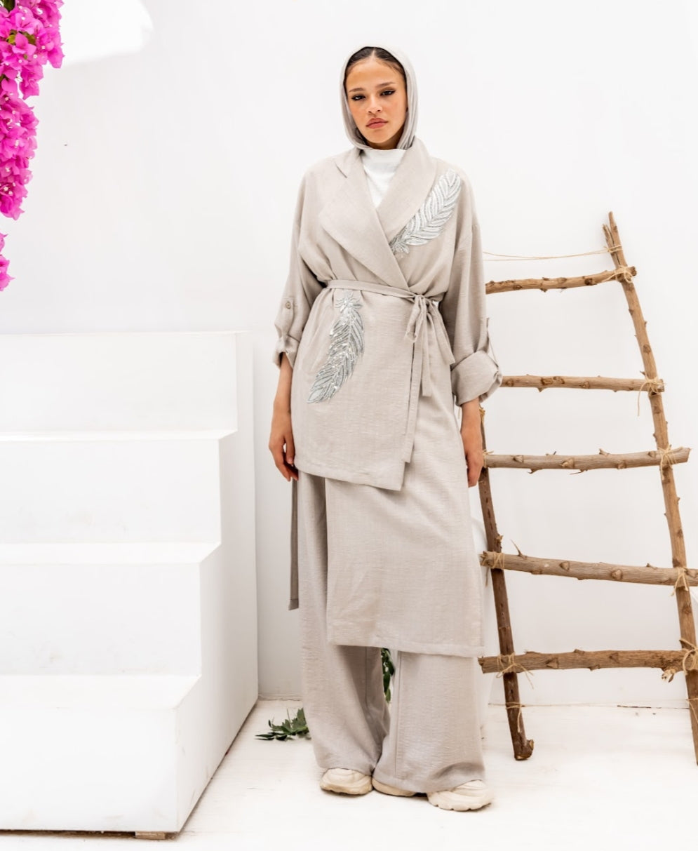 Date Night Drama suit(black _gray_offwhit)