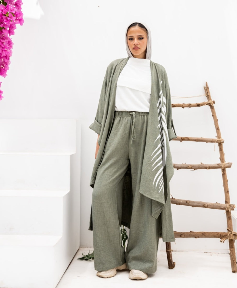 Effortless Elegance (beige _limon_white_dark green)