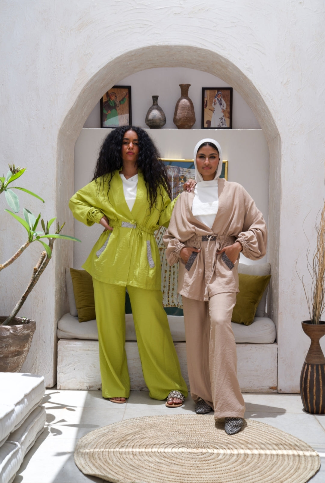 " Elevate Your Style with our Lime Lemon and Beige Suit!