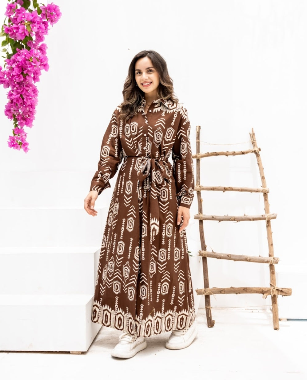 Workwear Wonder(brown _beige_dark blue)