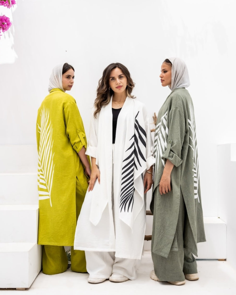 Effortless Elegance (beige _limon_white_dark green)