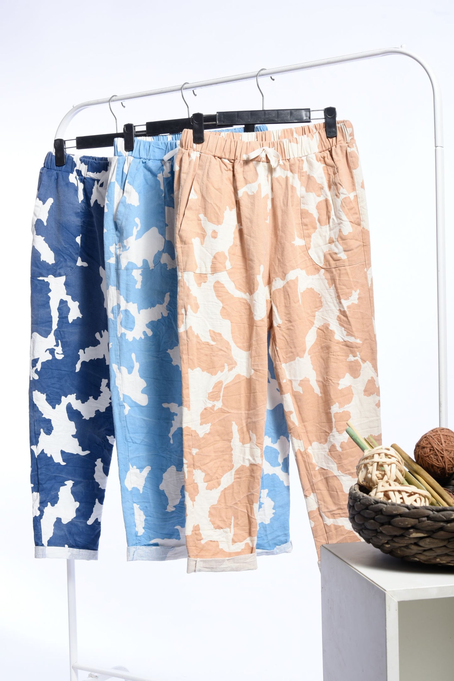 Navy Gabardine Tie Dye Jogger