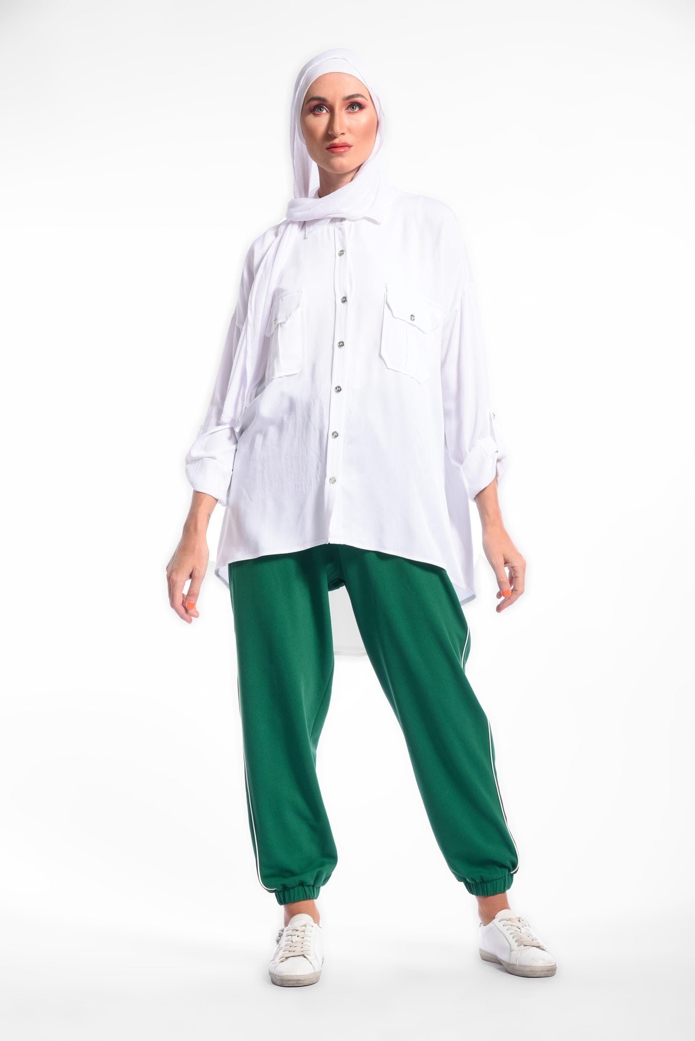 White High Low Shirt