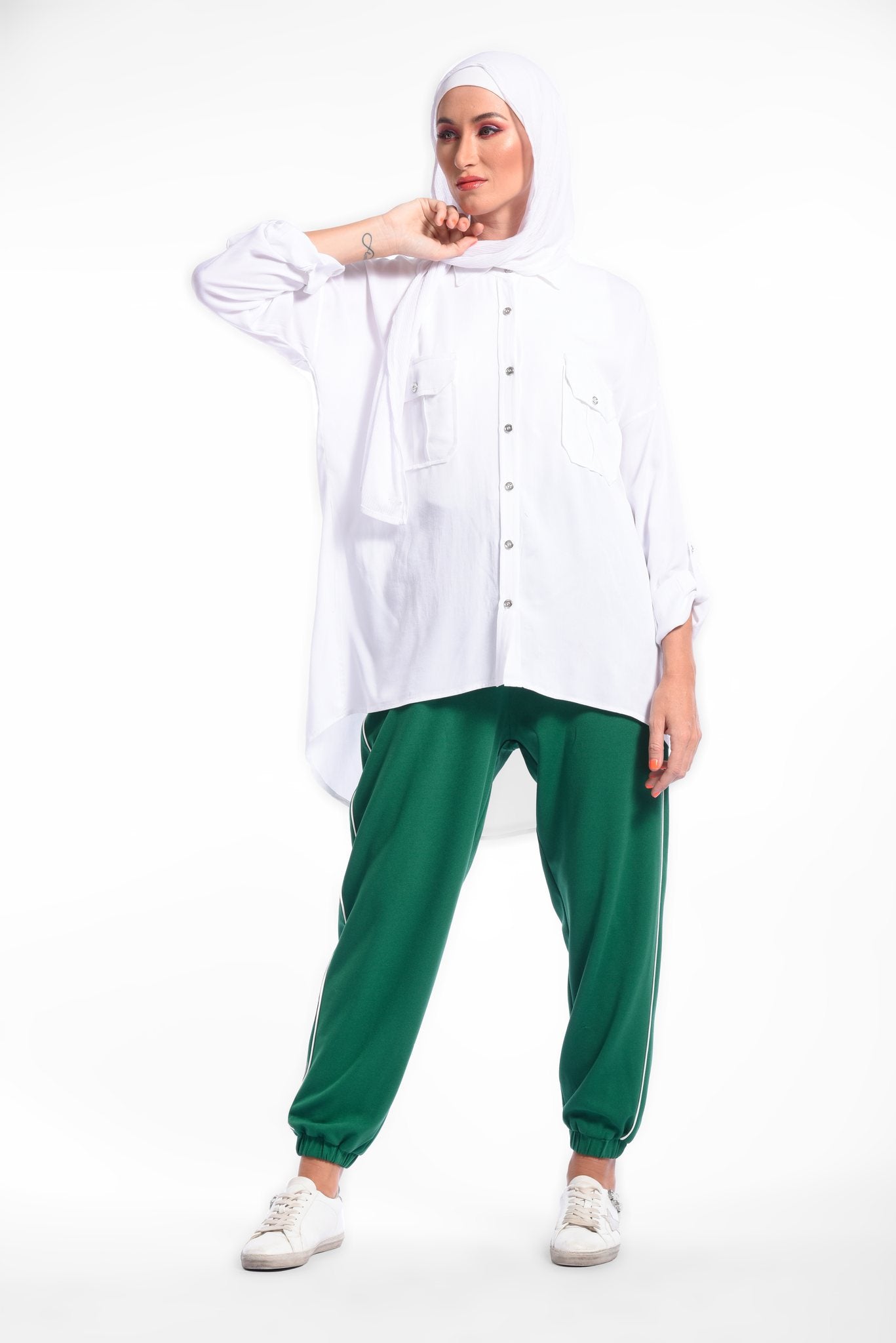 White High Low Shirt