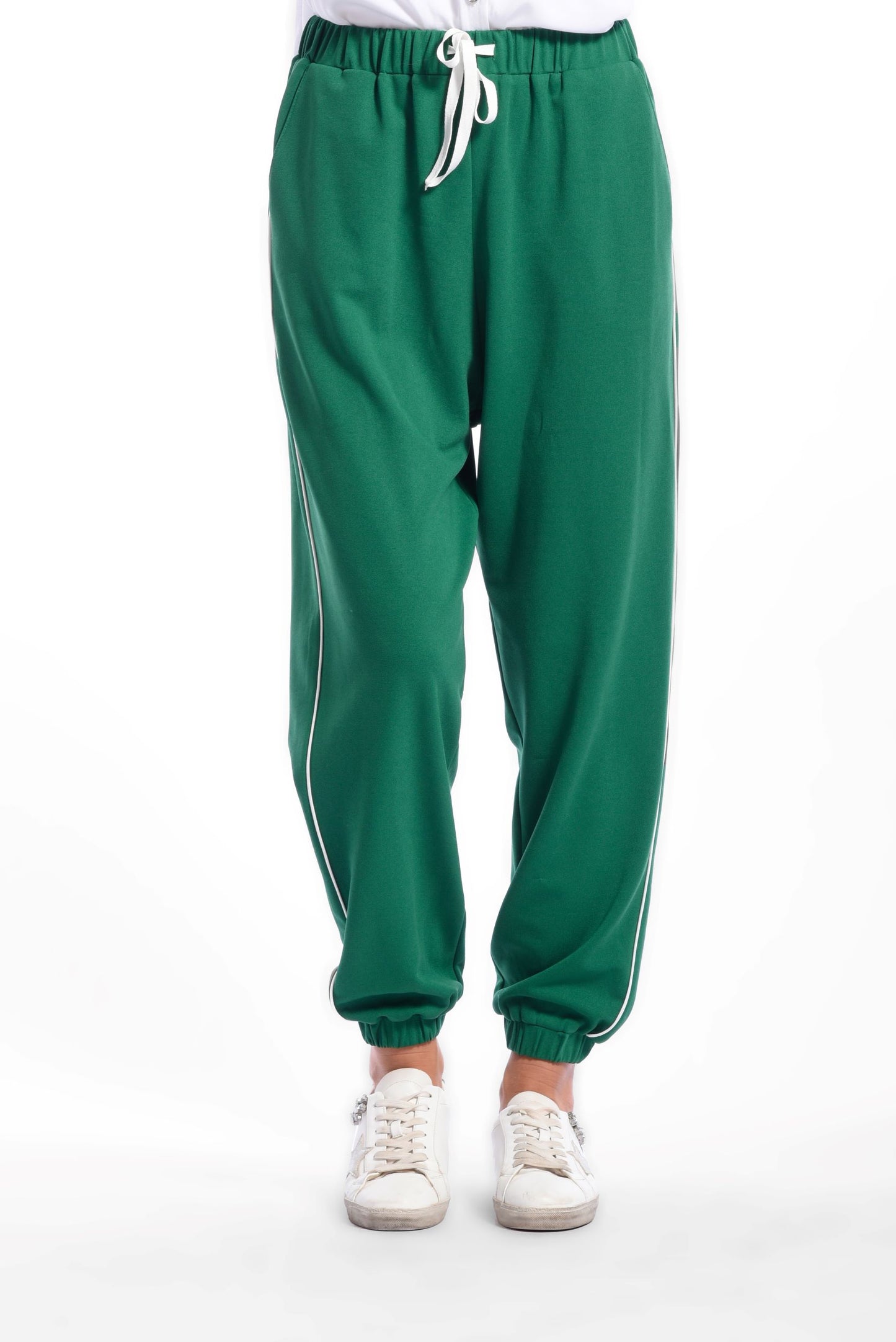 Green Side Line Track Pant