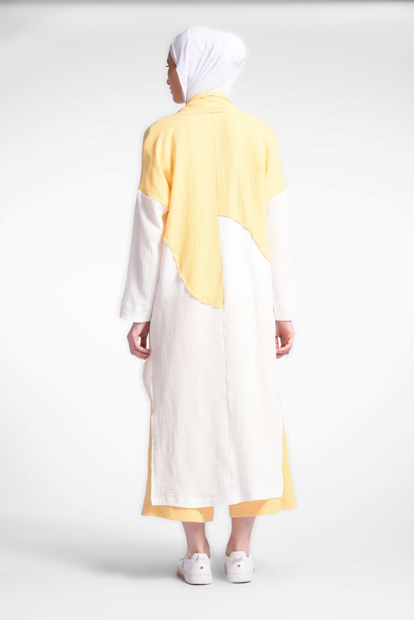 Yellow Midi Cardigan