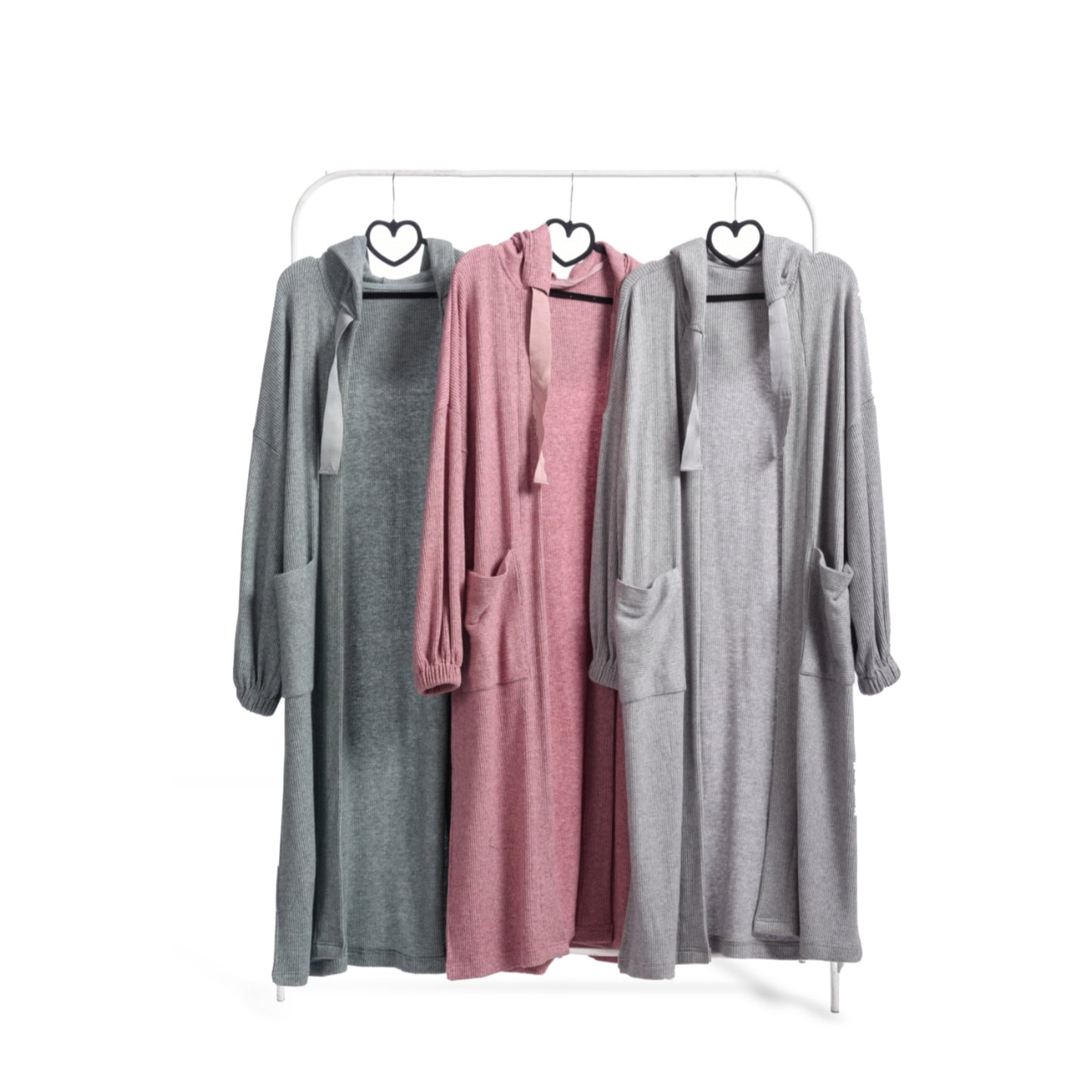 Ribbed knit cardigan