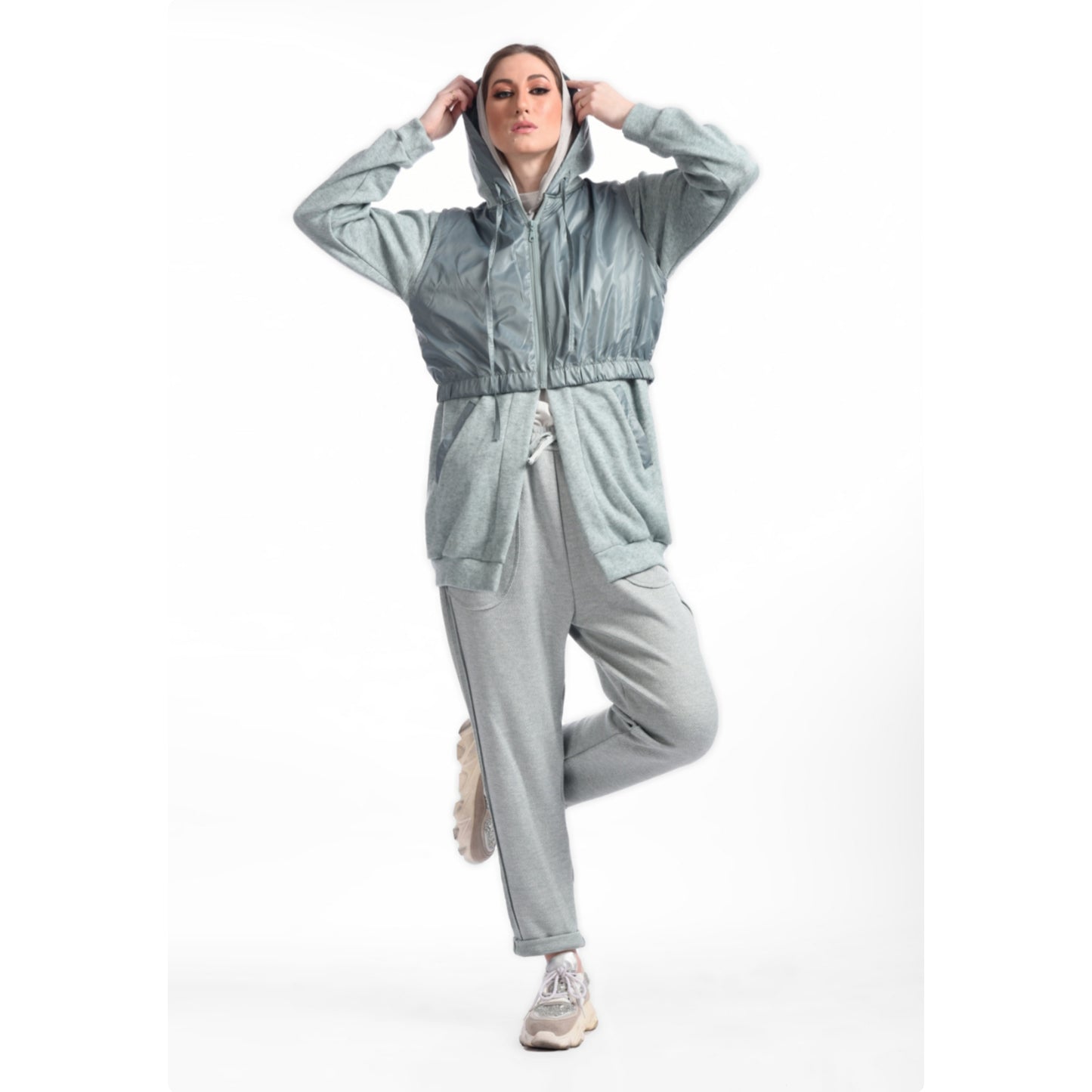 Knitwear waterproof jacket