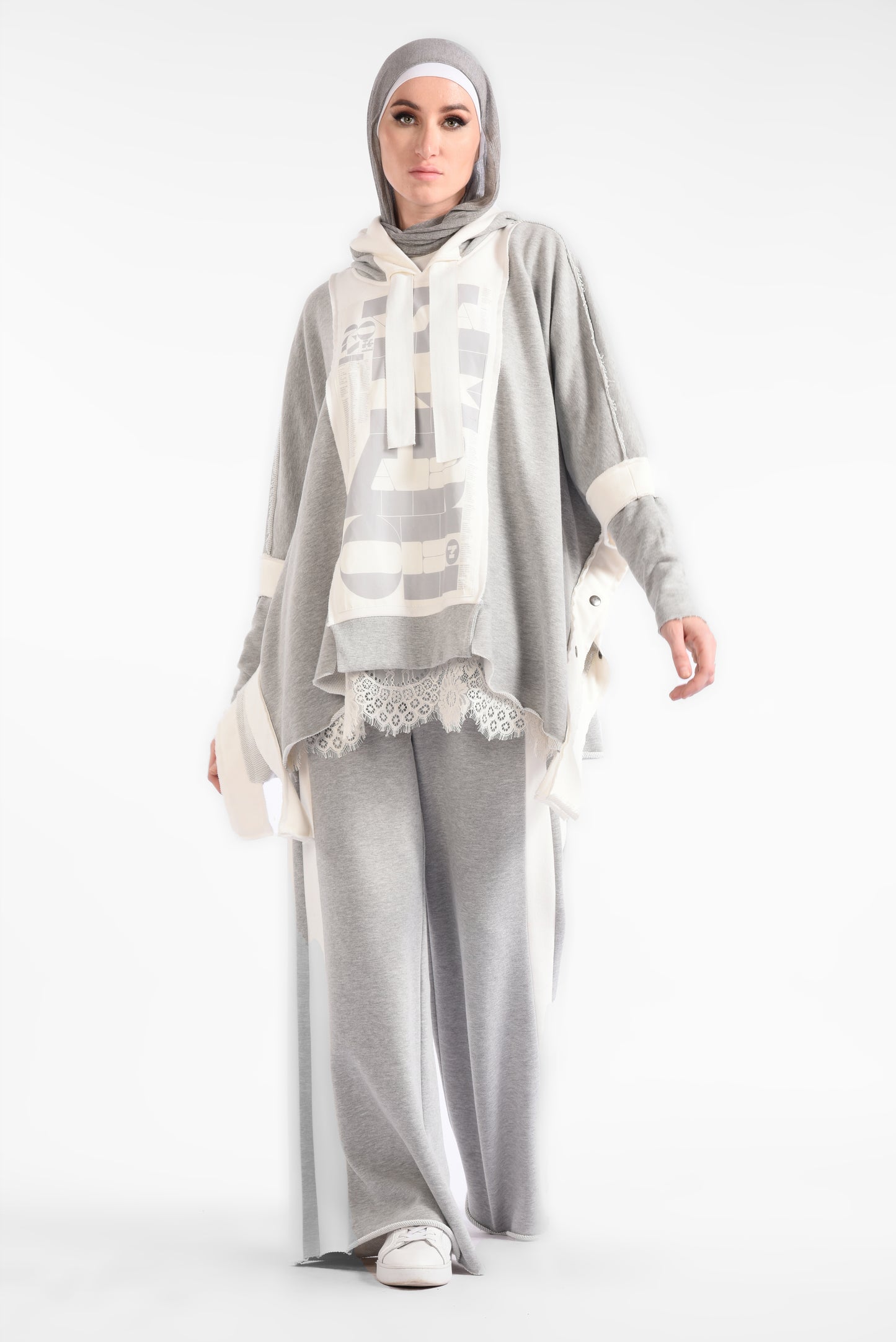 Oversized batwing blouse