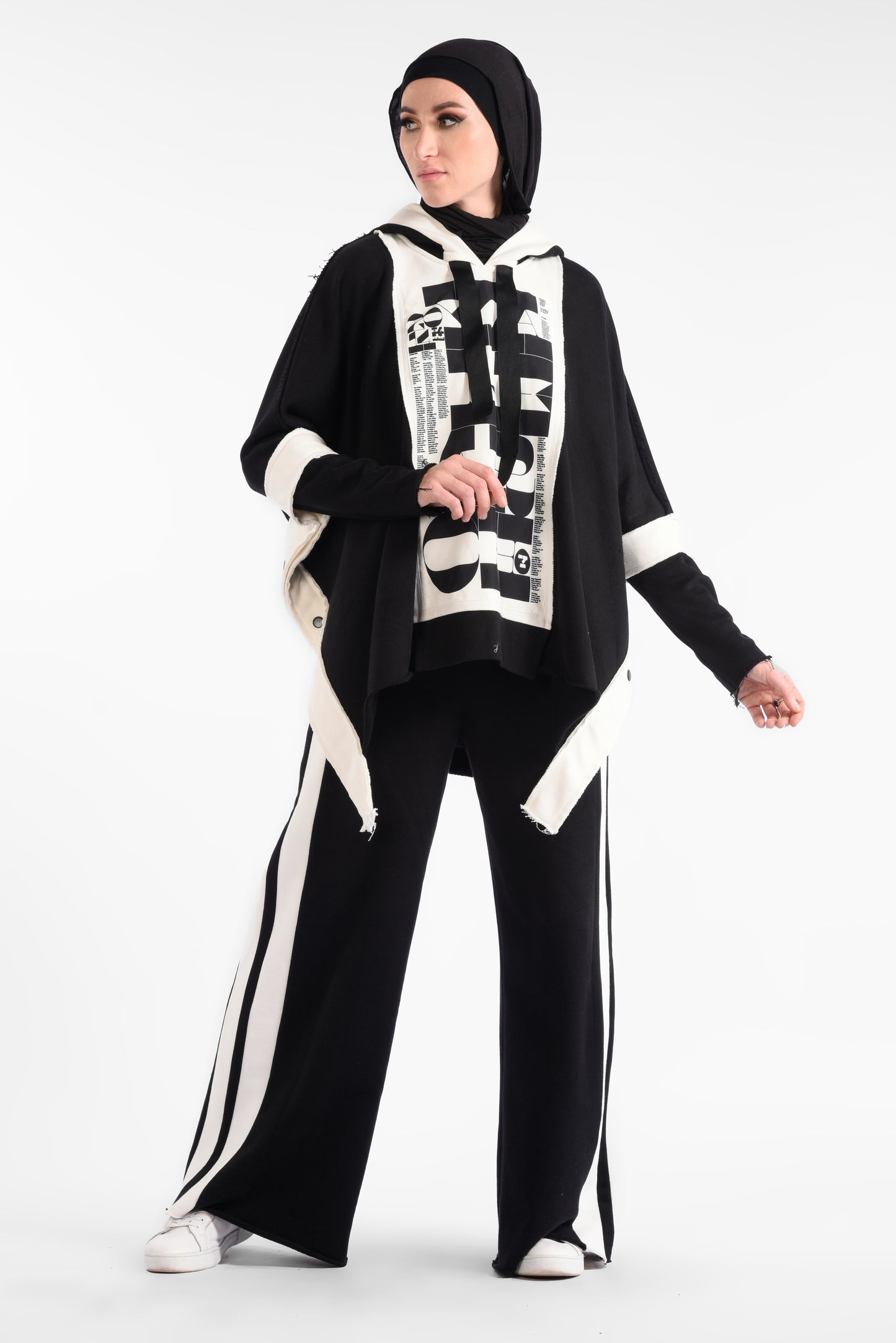 Oversized batwing blouse