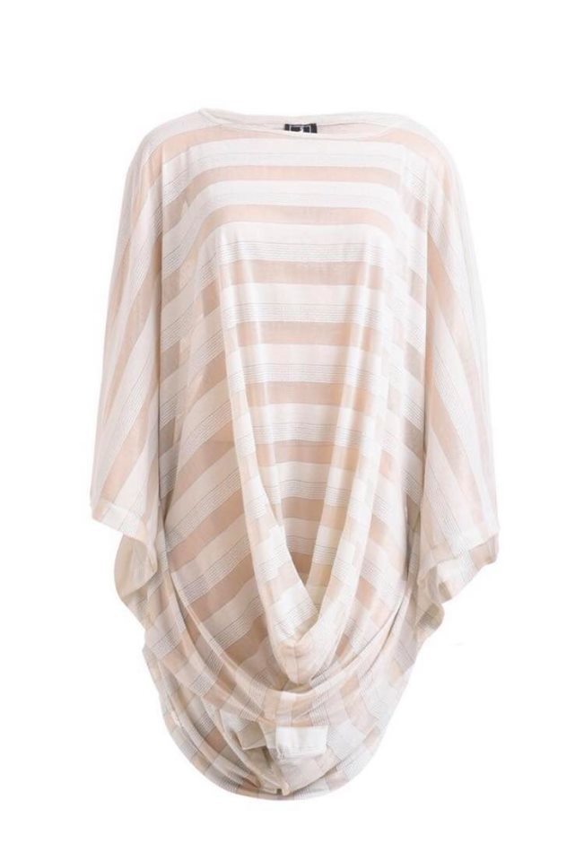 Cotton poncho wide blouse