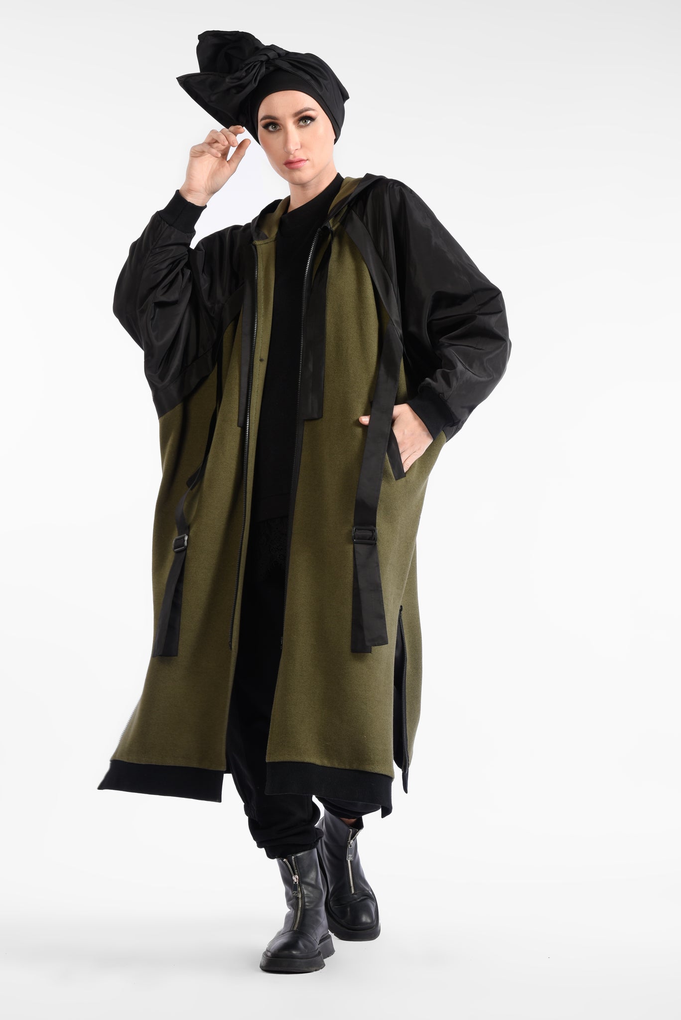 Ment Oversized jacket with long sleeves and pockets