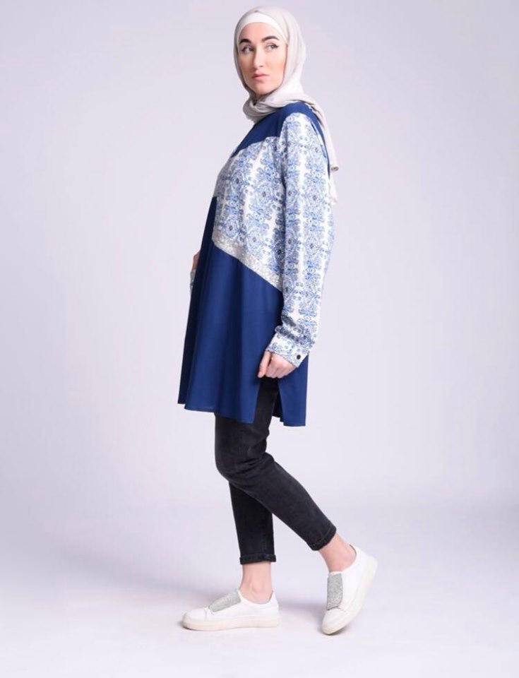 Long sleeve viscose blouse