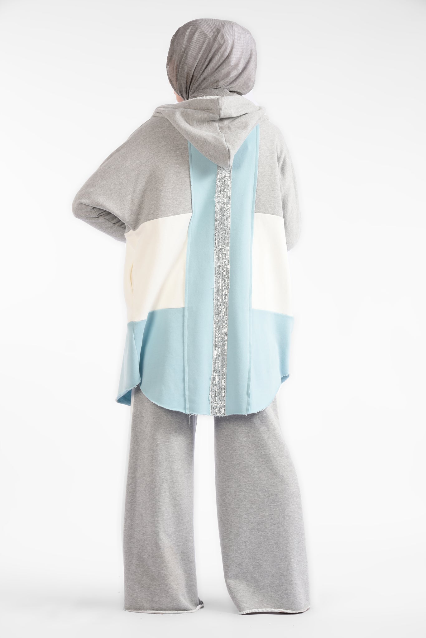 Open hooded jacket
