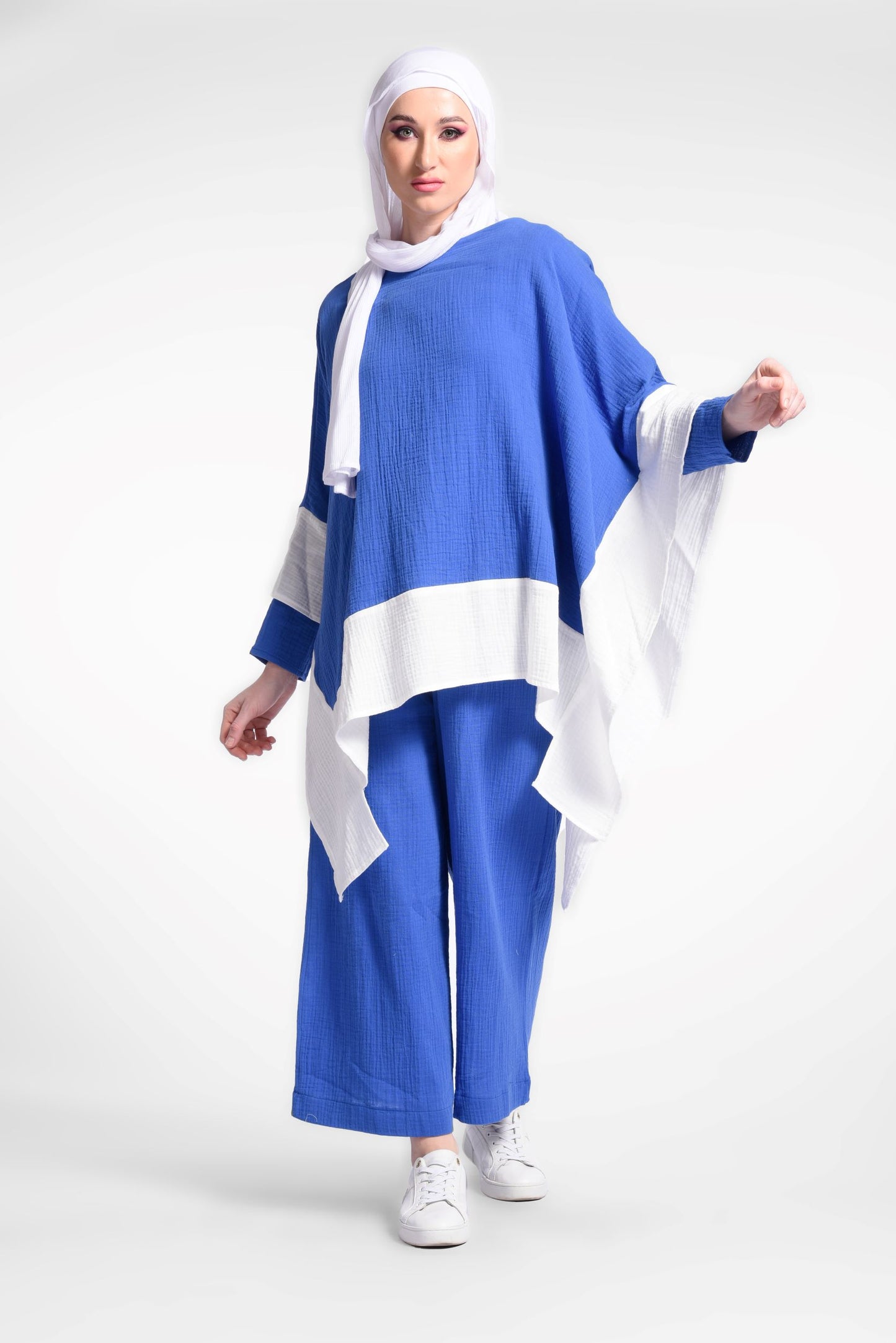 Blue Poncho