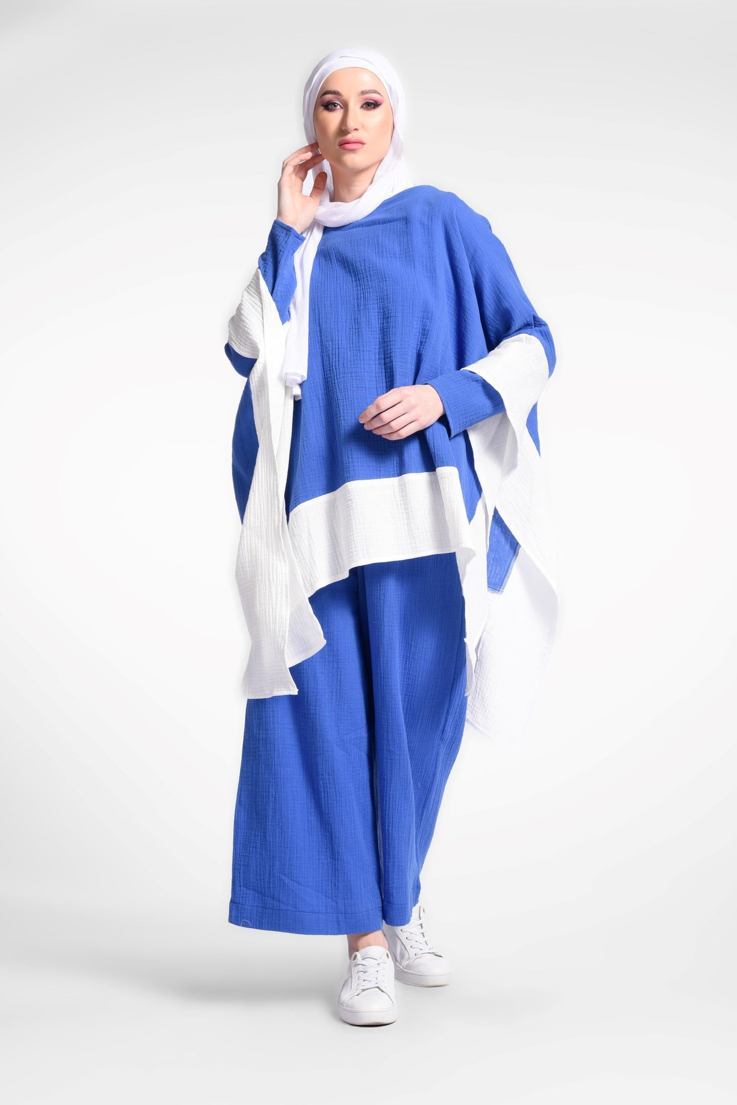 Blue Poncho