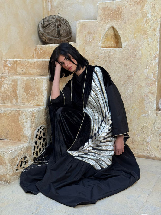 Vintage Sands Evening Velvet Kaftan