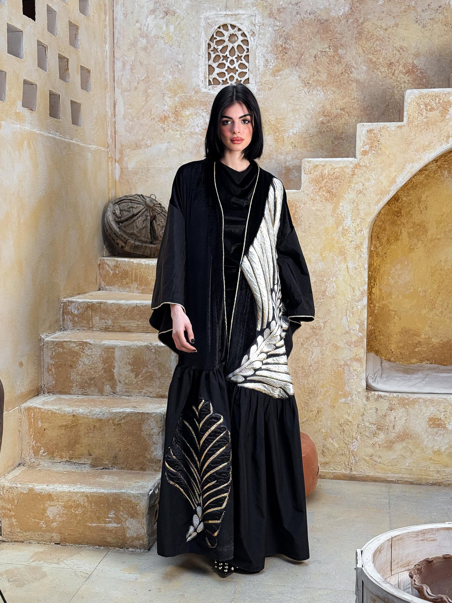 Vintage Sands Evening Velvet Kaftan