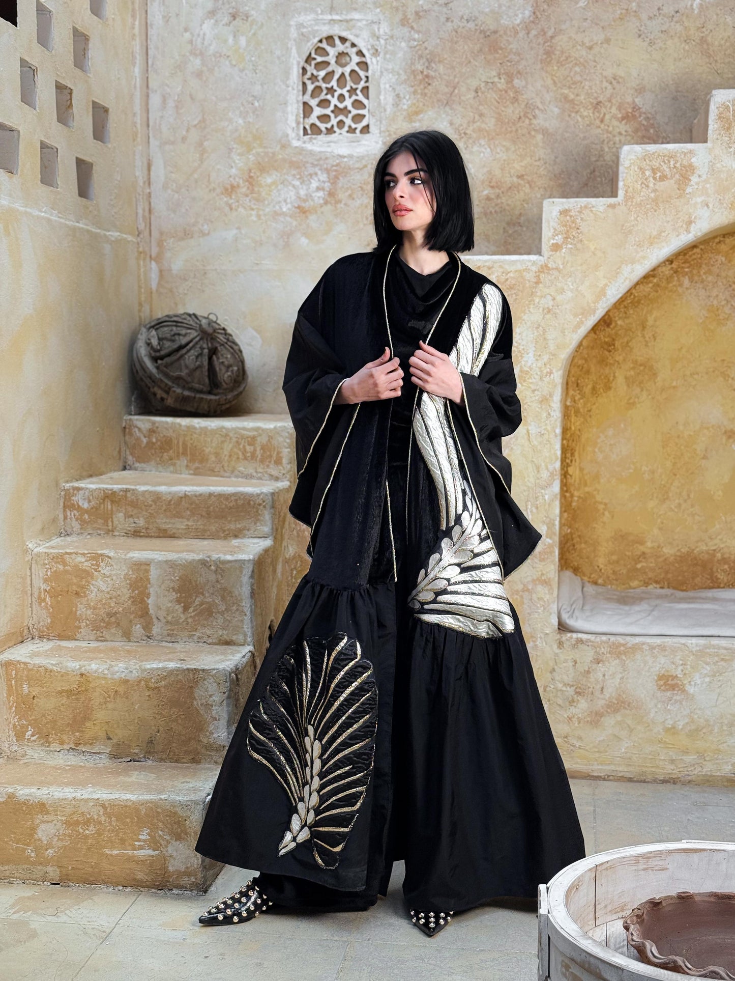 Vintage Sands Evening Velvet Kaftan