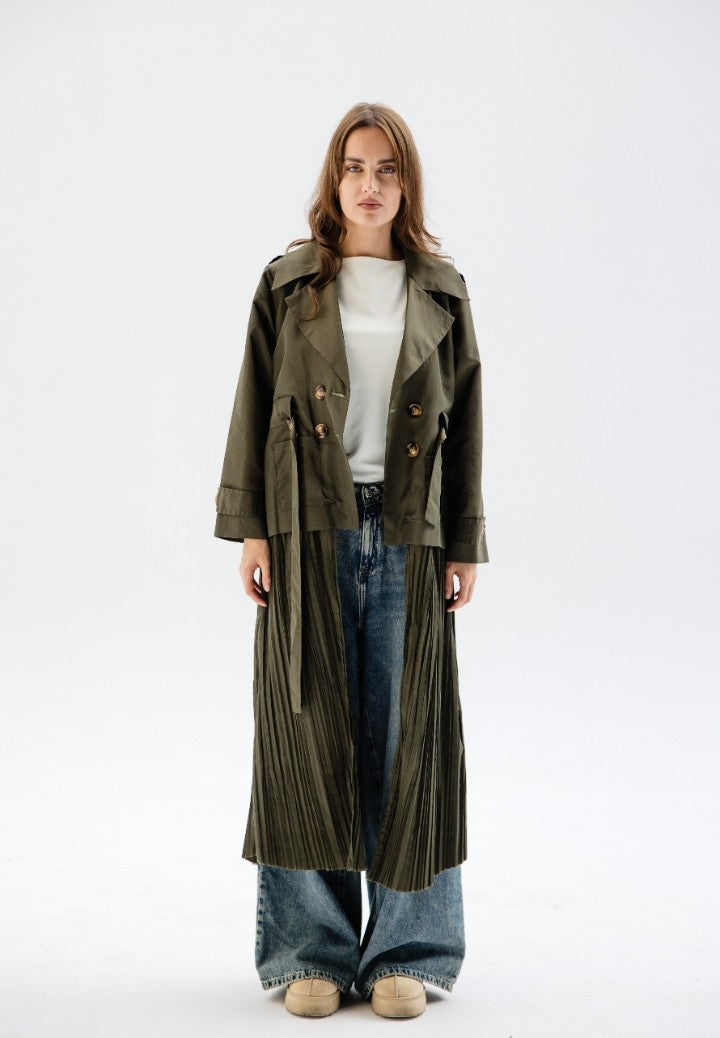 Cinnamon pleated Dress