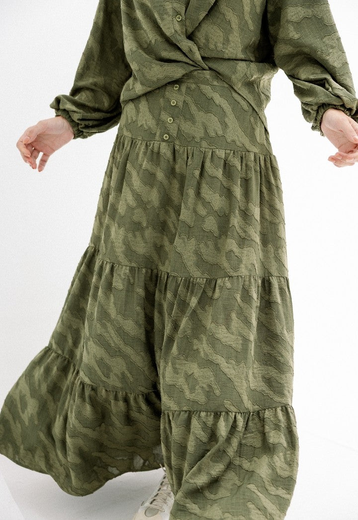 The Luxe Modesty Satin Set (Emphasizes premium fabric and modest cut)