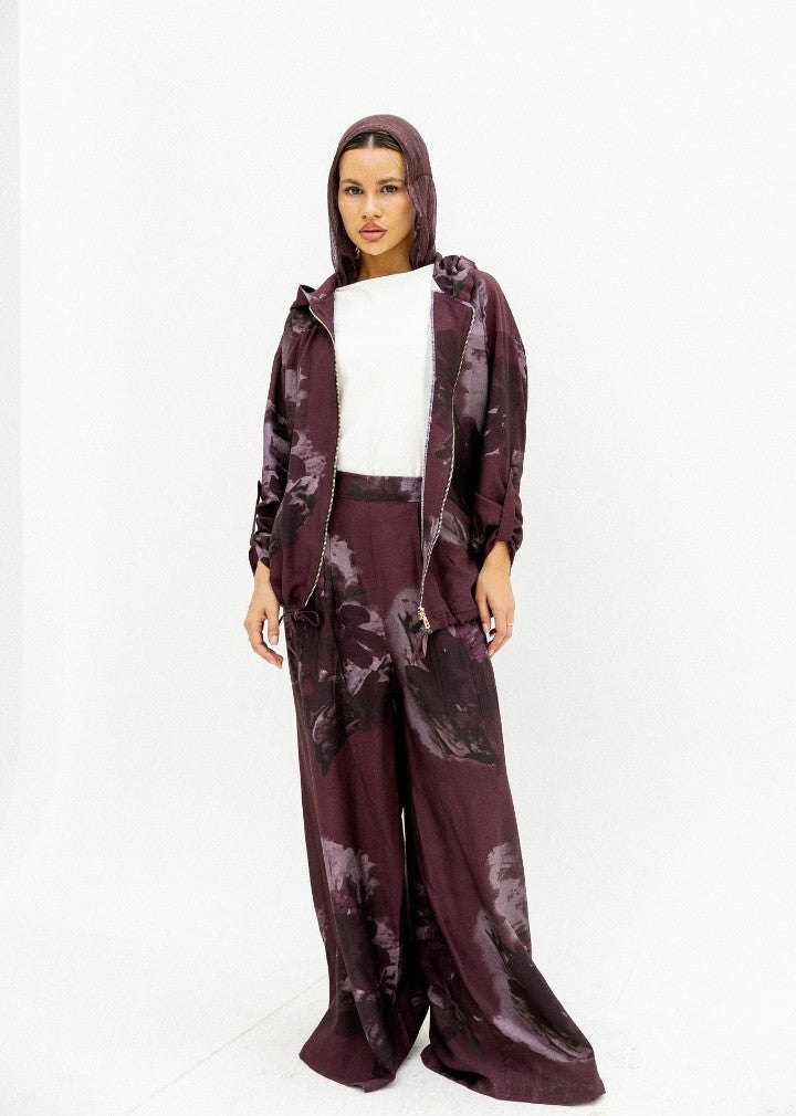 Abstract Flora Zip Set (Highlights the key design features)