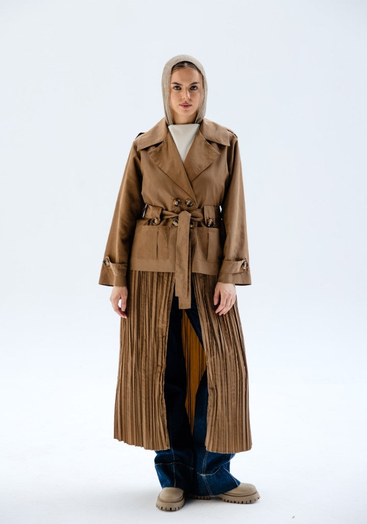 Cinnamon pleated Dress