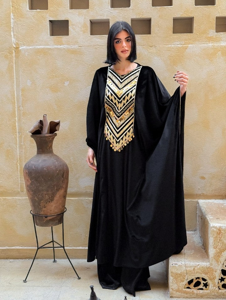 Artisan Glow Velvet Abaya