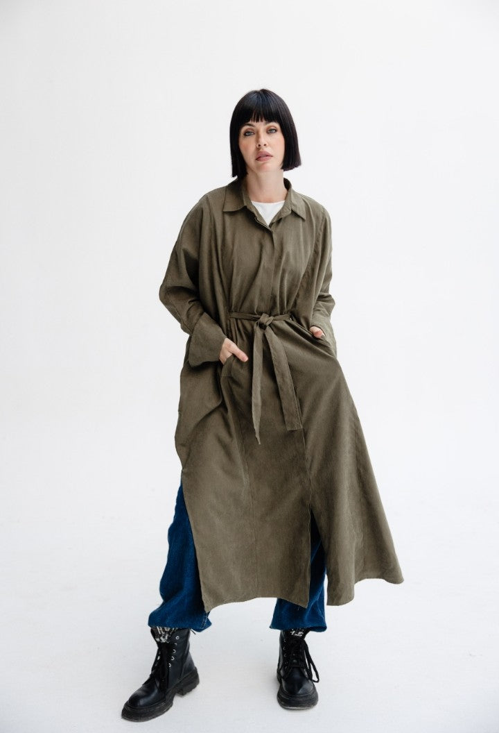 Olive Flow Dress