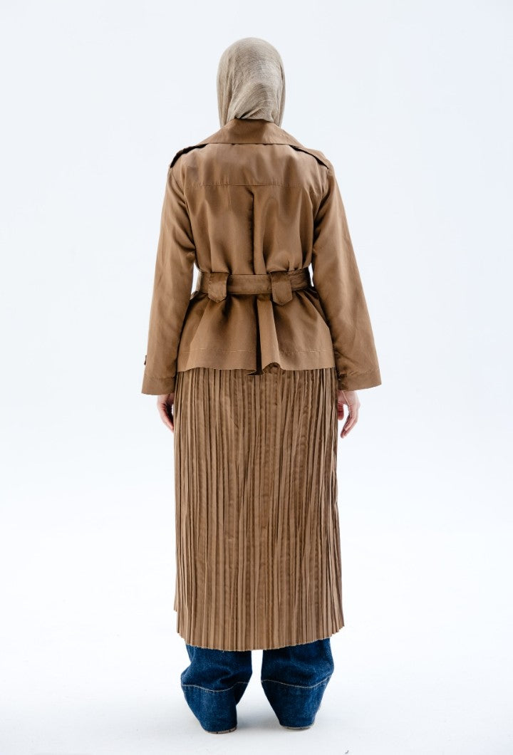 Cinnamon pleated Dress