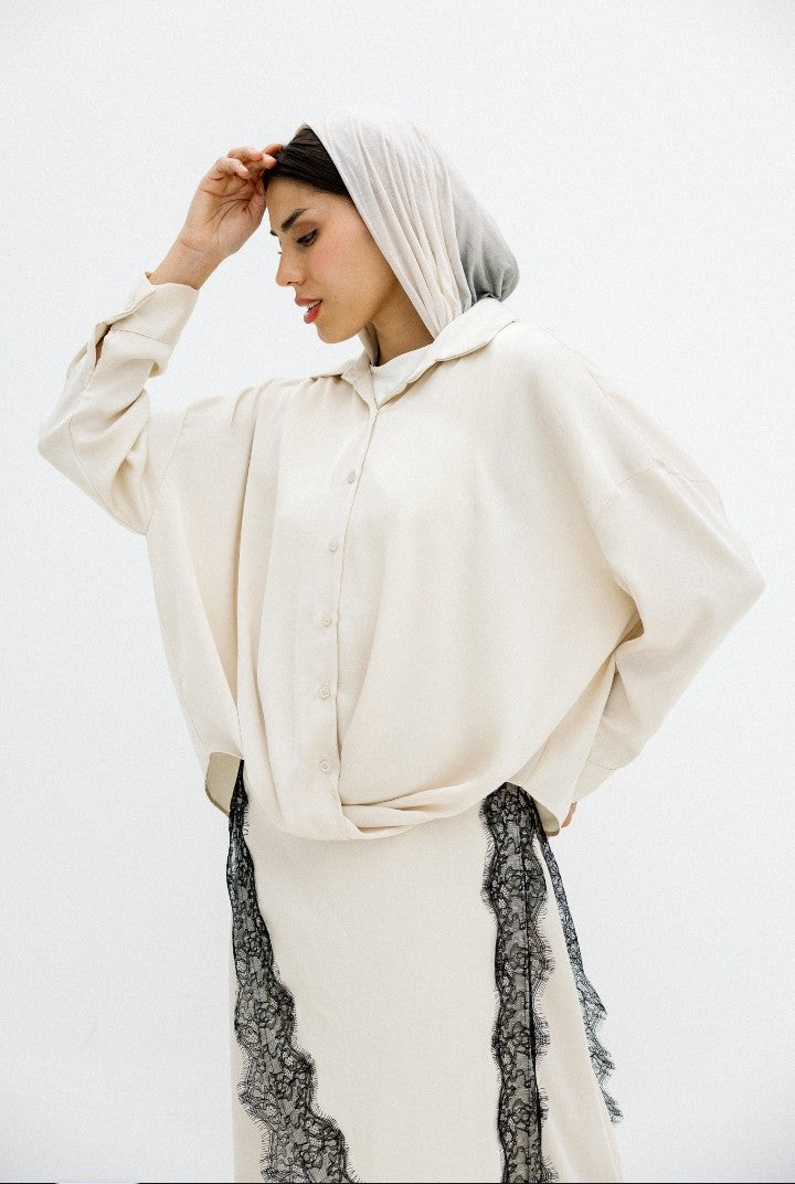 Sienna Lace-Trimmed Lounge Set (Chic, effortless, and comfortable)