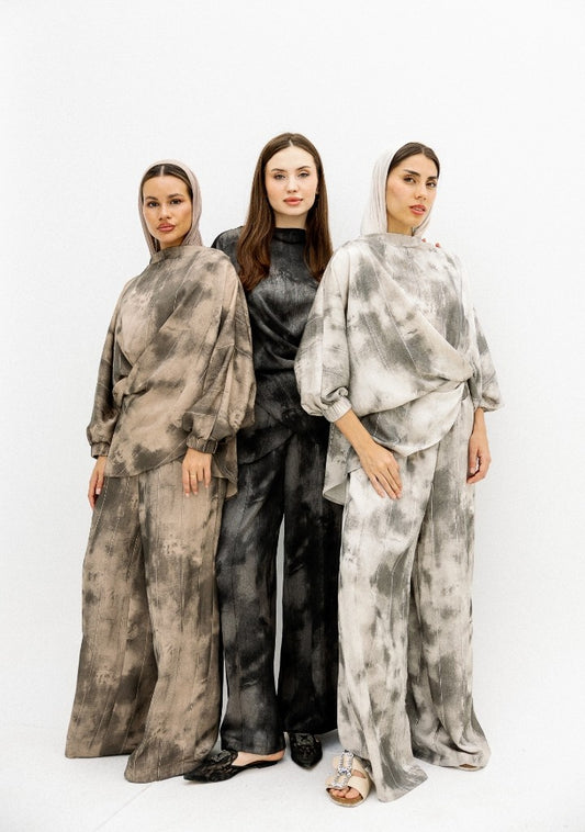 Iris Cross-Front Co-Ord (Focuses on the elegant wrap-around front detail)