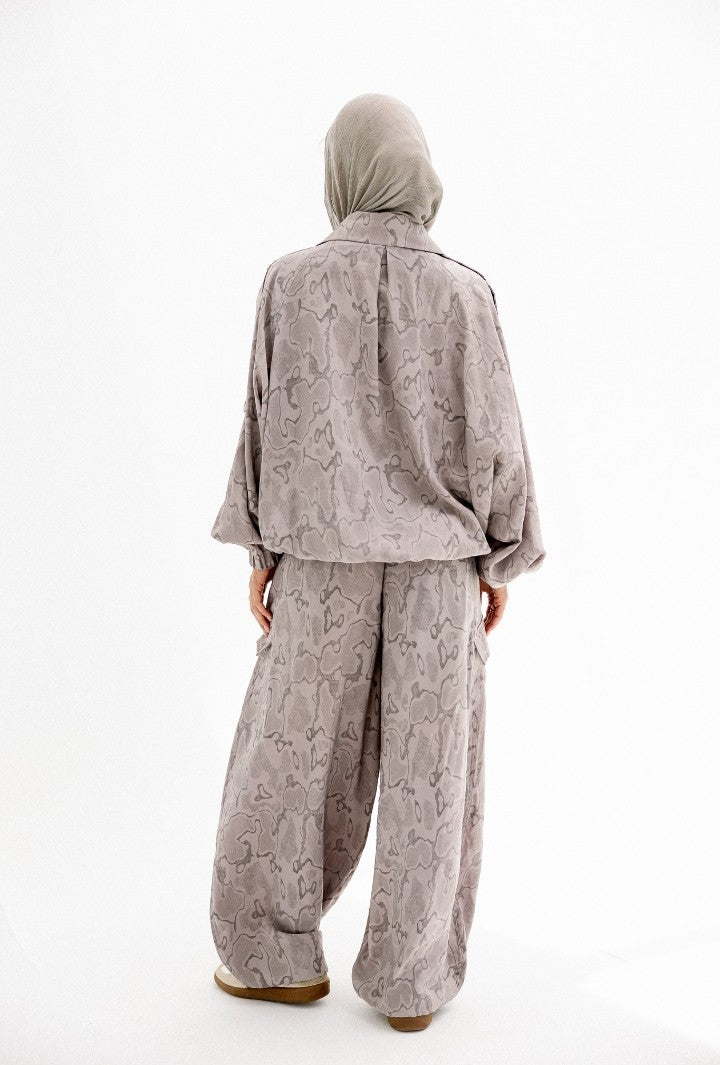 Echo Textured Zip-Up Set
