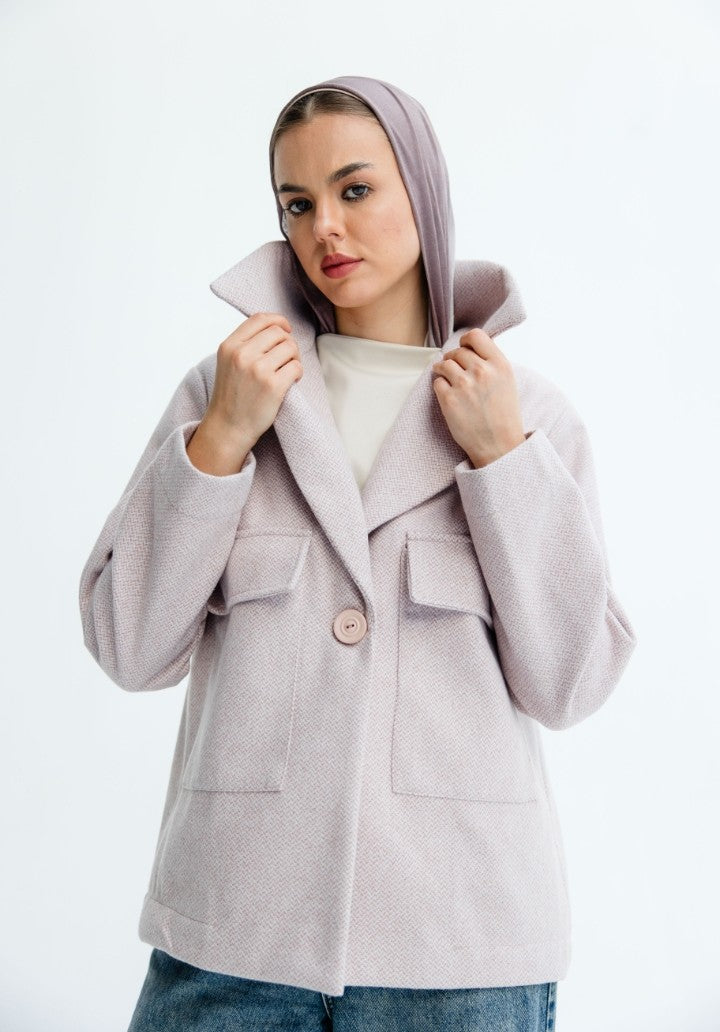 Lilac wool Jacket
