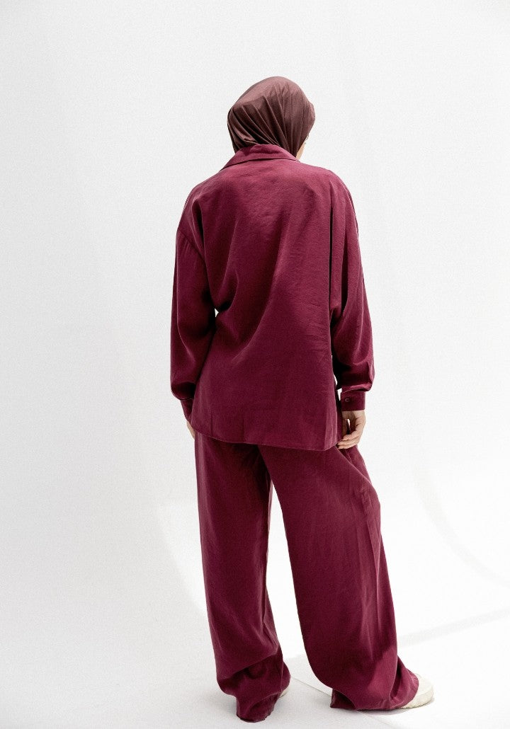 The Horizon Wide-Leg Co-ord (Highlights the breezy, effortless movement of the pants)