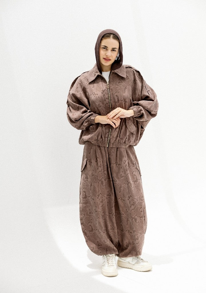 Echo Textured Zip-Up Set