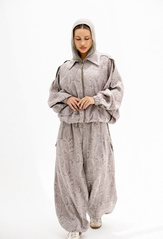 Echo Textured Zip-Up Set