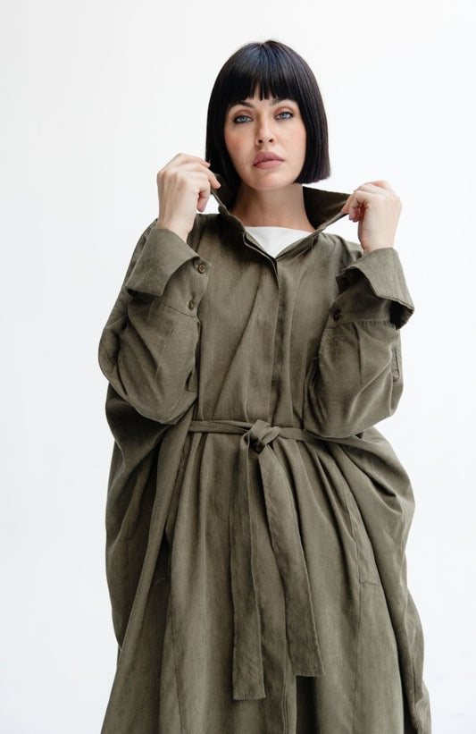 Olive Flow Dress