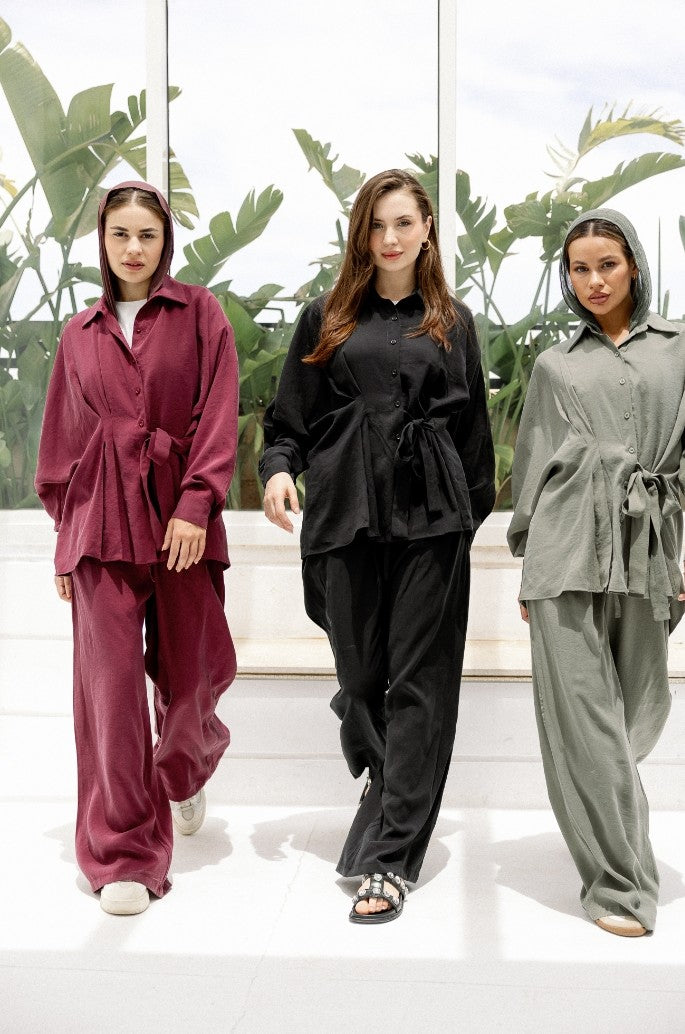The Horizon Wide-Leg Co-ord (Highlights the breezy, effortless movement of the pants)