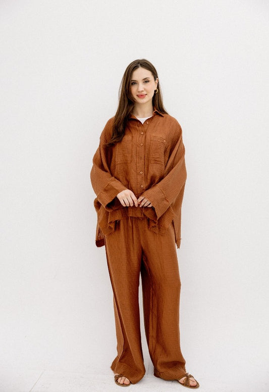 The Oasis Oversized Lounge Set (Evokes a breezy, relaxed, yet upscale vibe)