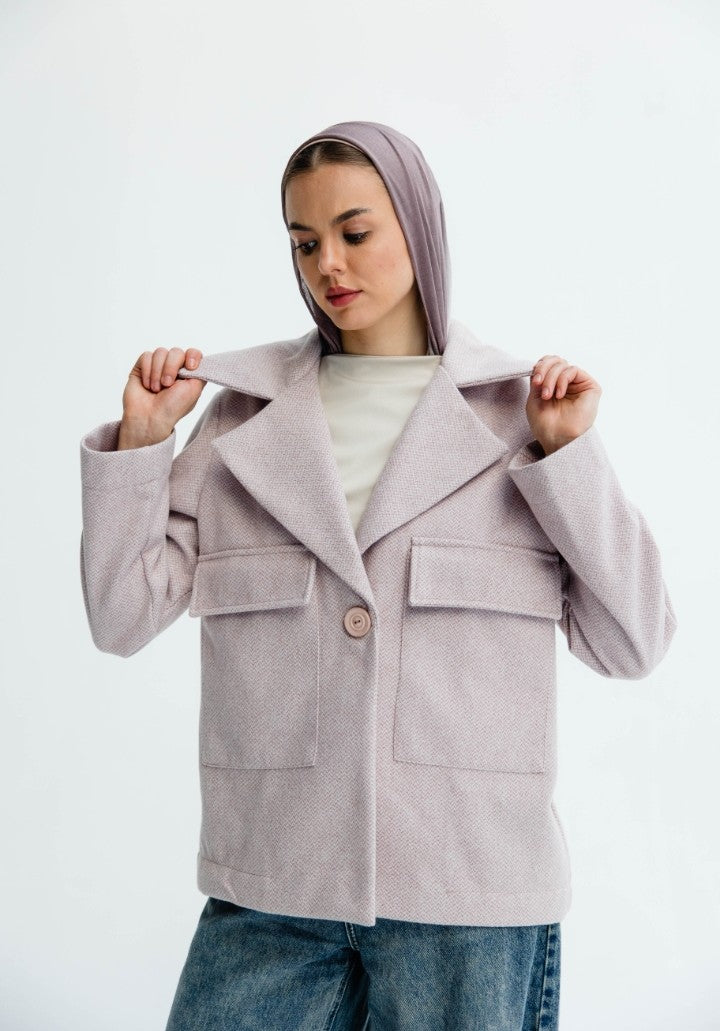 Lilac wool Jacket