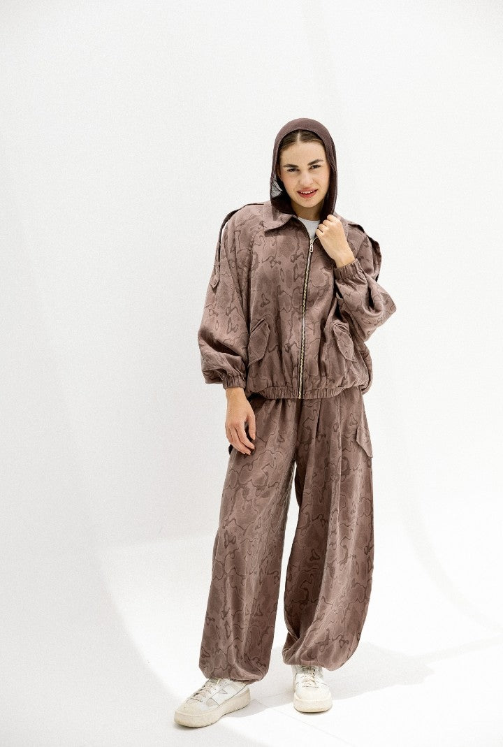 Echo Textured Zip-Up Set