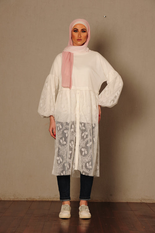Long sleeve white blouse